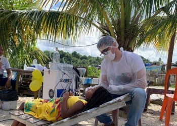 Consultório móvel garante atendimentos odontológicos nas comunidades quilombolas da Ilha de Maré