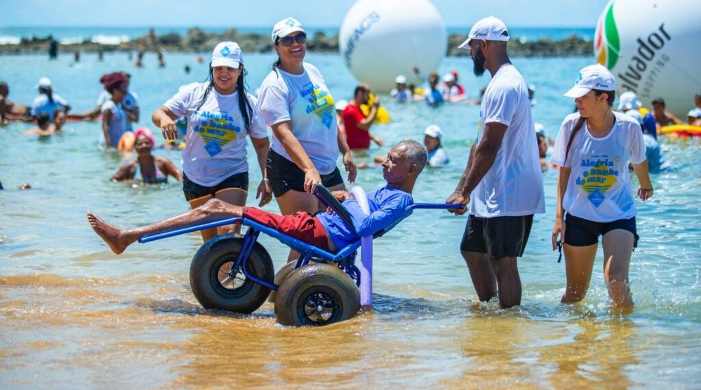 Projeto ParaPraia 2025 promove inclusão com apoio da Prefeitura