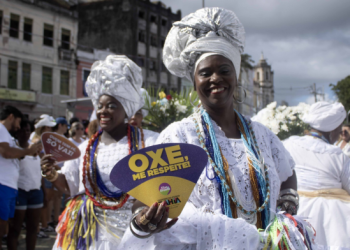SPM realiza campanha Oxe, me respeite! contra o assédio e a importunação sexual na Lavagem do Bonfim