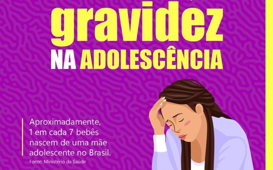 Campanha educativa alerta para prevenção da gravidez na adolescência