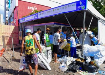 Central de Reciclagem recebe 6,3 toneladas de materiais coletados na Festa de Iemanjá
