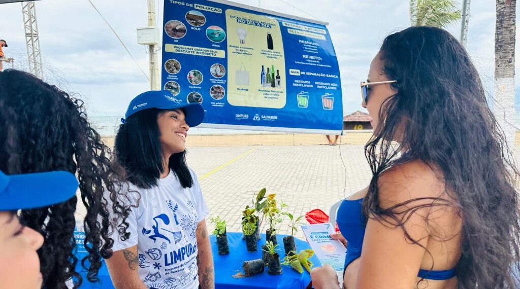 Limpurb leva projeto “A Onda é Preservar” para Itapuã
