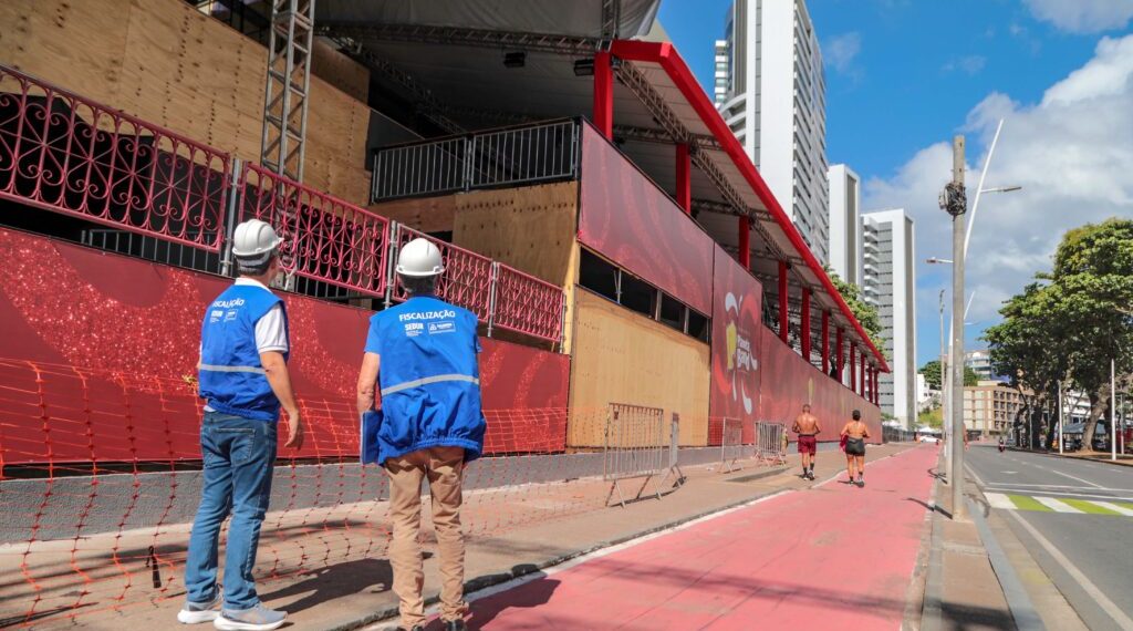 Sedur intensifica vistorias nas estruturas montadas para Carnaval de Salvador 2025
