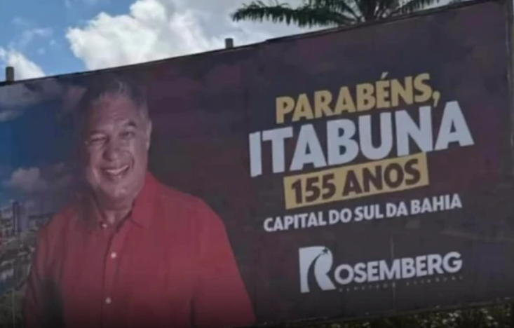 Erro em outdoor de aliado de Jerônimo repercute na cidade