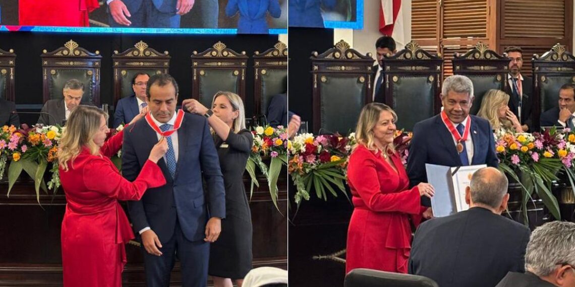 Governador e prefeito recebem Medalha do Mérito Judiciário