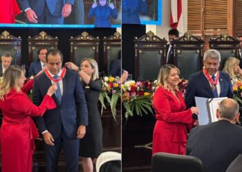 Governador e prefeito recebem Medalha do Mérito Judiciário
