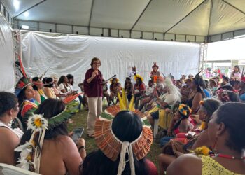 SPM debate direitos das mulheres indígenas no Acampamento Terra Livre