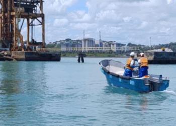 Simulado de vazamento de óleo prepara trabalhadores Portuários para situações de emergência