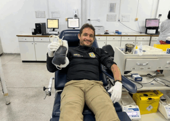 Campanha mobiliza guardas portuários para reforçar estoque de sangue na Hemoba