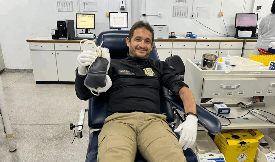 Campanha mobiliza guardas portuários para reforçar estoque de sangue na Hemoba