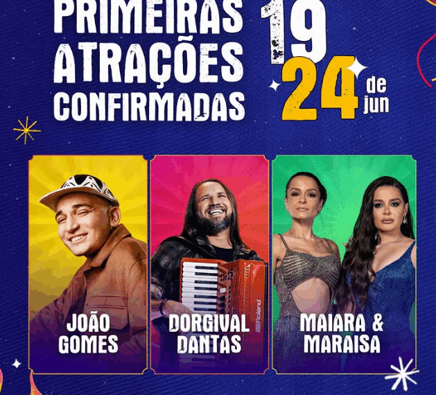 SAJ divulga primeiras atrações do São João 2026