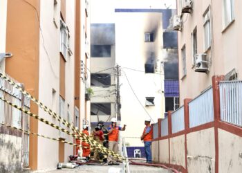 Defesa Civil de Salvador reavalia prédio atingido por explosão e incêndio no Stiep