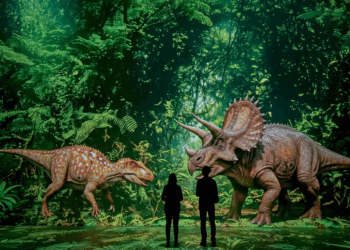 Exposição imersiva “A Era dos Dinossauros” estreia nesta quinta-feira (27) no Shopping Barra