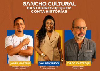Iniciativa reúne Val Benvindo, James Martins e Chico Castro Jr. para debater desafios e caminhos da cobertura cultural