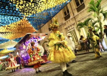 Arraiá da Prefs terá iluminação especial durante os festejos no Centro Histórico