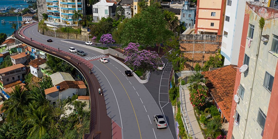 Prefeitura de Salvador inicia obras de requalificação do calçadão da Avenida Contorno