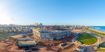 Arena Multiuso ganha forma e avança para a etapa final das obras