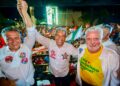 “Lula fez história em Feira com volume de entregas do Minha Casa, Minha Vida na Bahia”, afirmou Rui Costa em ato político em Feira de Santana